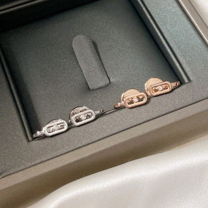 [Blue Tears Jewelry]CREOLES MOVE UNO MINI 1 DIAMOND EARRINGS