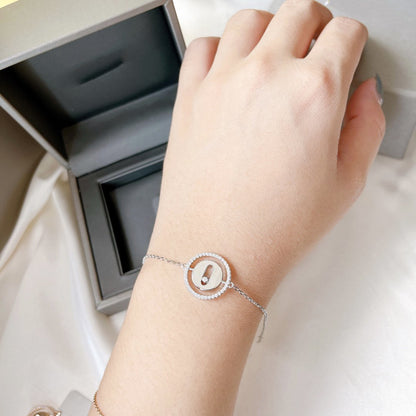 [Blue Tears Jewelry]LUCKY MOVE PAVED DIAMOND BRACELET