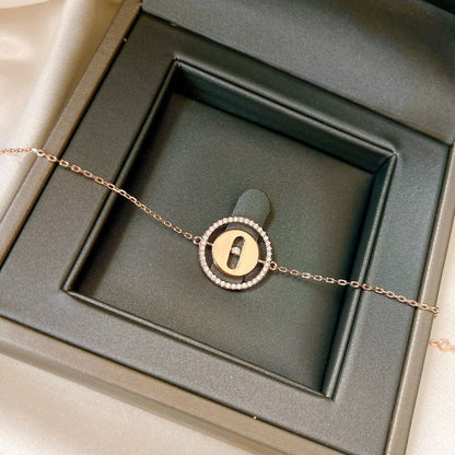 [Blue Tears Jewelry]LUCKY MOVE PAVED DIAMOND BRACELET