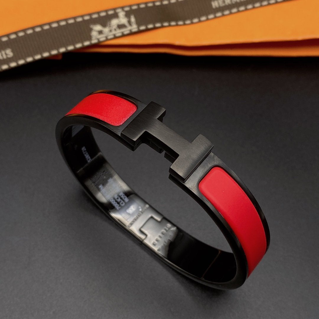 [BLAUE TRÄNEN]CLIC HM SO SCHWARZ ROT ARMBAND
