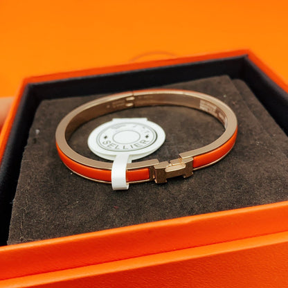 [BLAUE TRÄNEN]KLASSISCHES HM CLIC ROT 8MM EMAILLE ARMBAND