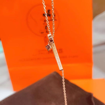 [BLAUE TRÄNEN]HM HALSKETTE PLATIN ROSÉGOLD DIAMANT
