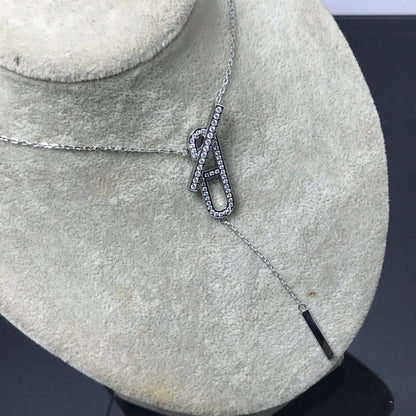 [BLAUE TRÄNEN]HM HALSKETTE PLATIN ROSÉGOLD DIAMANT