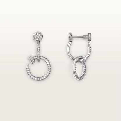 [Blue Tears Jewelry]JUSTE FULL DIAMOND DOUBLE EARRINGS