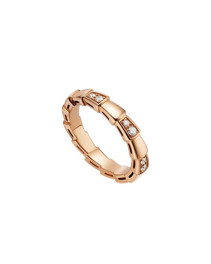 [BLAUE TRÄNEN]SERPENTI RING ROTGOLD 3MM