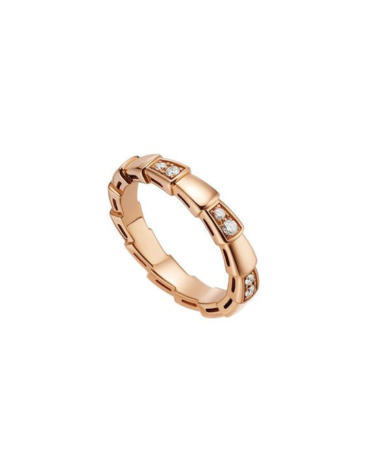 [BLAUE TRÄNEN]SERPENTI RING ROTGOLD 3MM