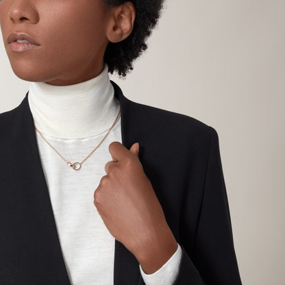 [Blue Tears Jewelry]LOVE DOUBLE RING NECKLACE