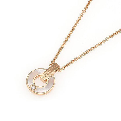 [BLAUE TRÄNEN]GARI HALSKETTE ROSA GOLD MOP