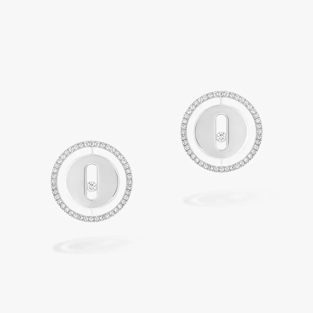 [Blue Tears Jewelry]Lucky Move Diamond Earrings