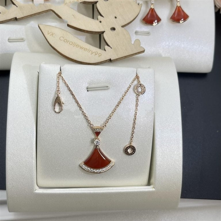 [BLAUE TRÄNEN]TRAUM HALSKETTE KARNEOL DIAMANT