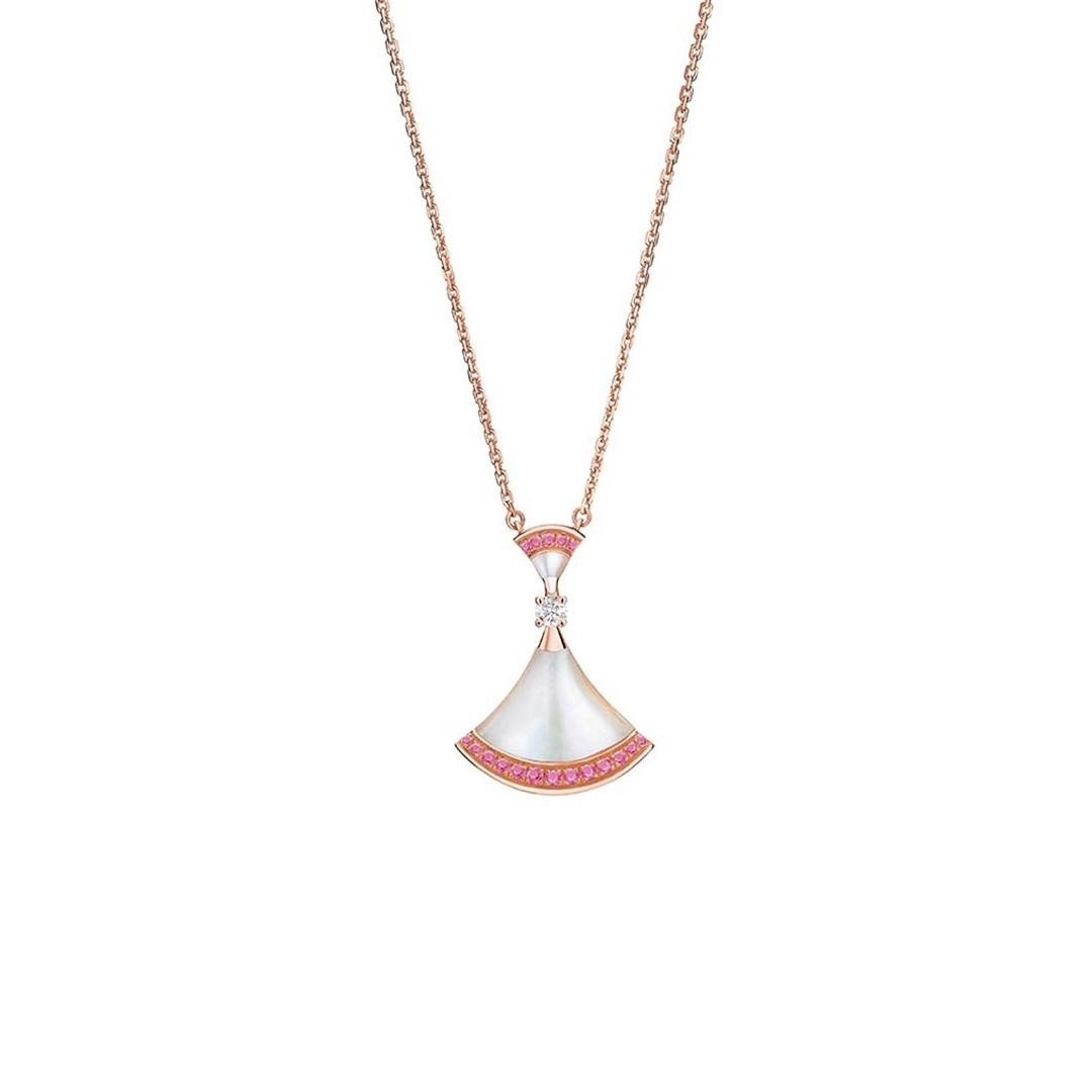 [BLAUE TRÄNEN]TRAUM HALSKETTE MOP PINK DIAMOND