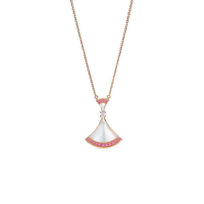[BLAUE TRÄNEN]TRAUM HALSKETTE MOP PINK DIAMOND