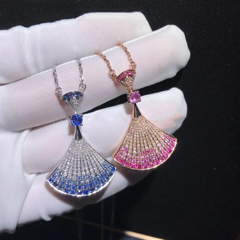 [BLAUE TRÄNEN]TRAUM HALSKETTE ACHAT SILBER DIAMANT