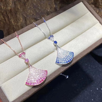 [BLAUE TRÄNEN]TRAUM HALSKETTE ACHAT SILBER DIAMANT