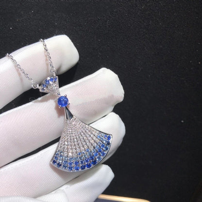 [BLAUE TRÄNEN]TRAUM HALSKETTE ACHAT SILBER DIAMANT
