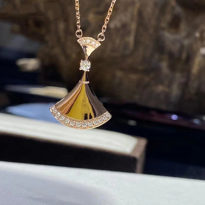[BLAUE TRÄNEN]DREAM HALSKETTE ROTGOLD DIAMANT