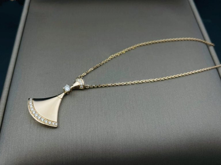 [BLAUE TRÄNEN]DREAM HALSKETTE ROTGOLD DIAMANT