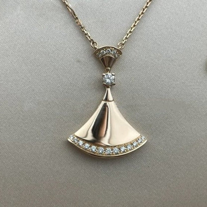 [BLAUE TRÄNEN]DREAM HALSKETTE ROTGOLD DIAMANT