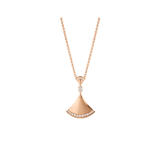 [BLAUE TRÄNEN]DREAM HALSKETTE ROTGOLD DIAMANT