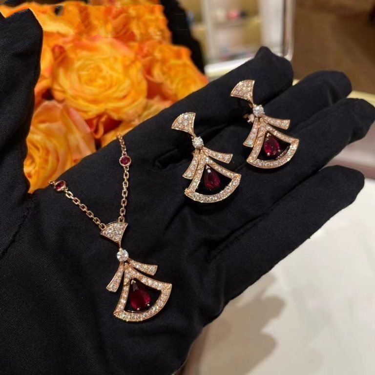 [BLAUE TRÄNEN]DREAM HALSKETTE KARNEOL DIAMANT ROTGOLD