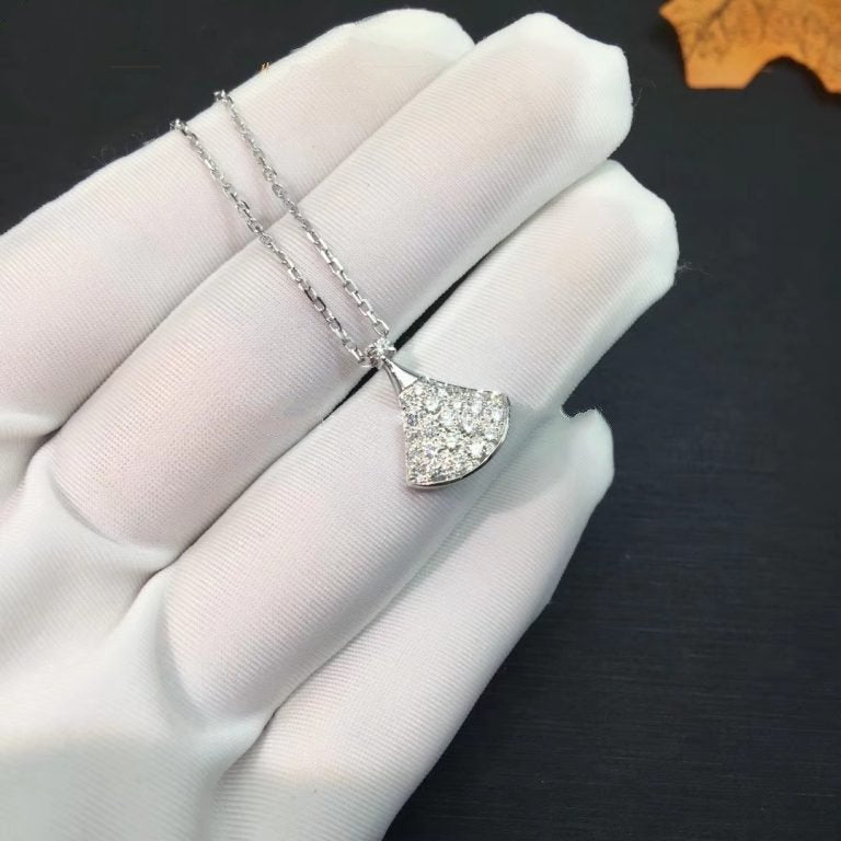[BLAUE TRÄNEN]TRAUM HALSKETTE SILBER DIAMANT