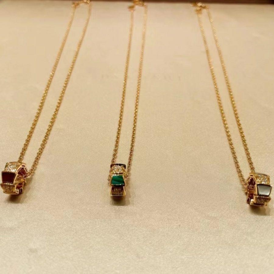 [BLUE TEARS]SERPENTI PEDANT DIAMOND NECKLACE