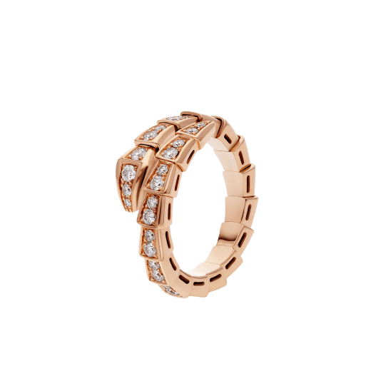 [BLAUE TRÄNEN]SERPENTI RING ROTGOLD DIAMANT 4MM