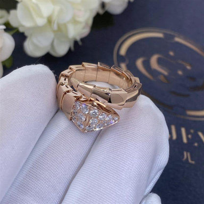 [BLAUE TRÄNEN]SERPENTI RING ROTGOLD DIAMANT