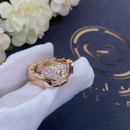 [BLAUE TRÄNEN]SERPENTI RING ROTGOLD DIAMANT