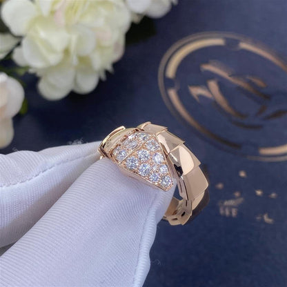 [BLAUE TRÄNEN]SERPENTI RING ROTGOLD DIAMANT