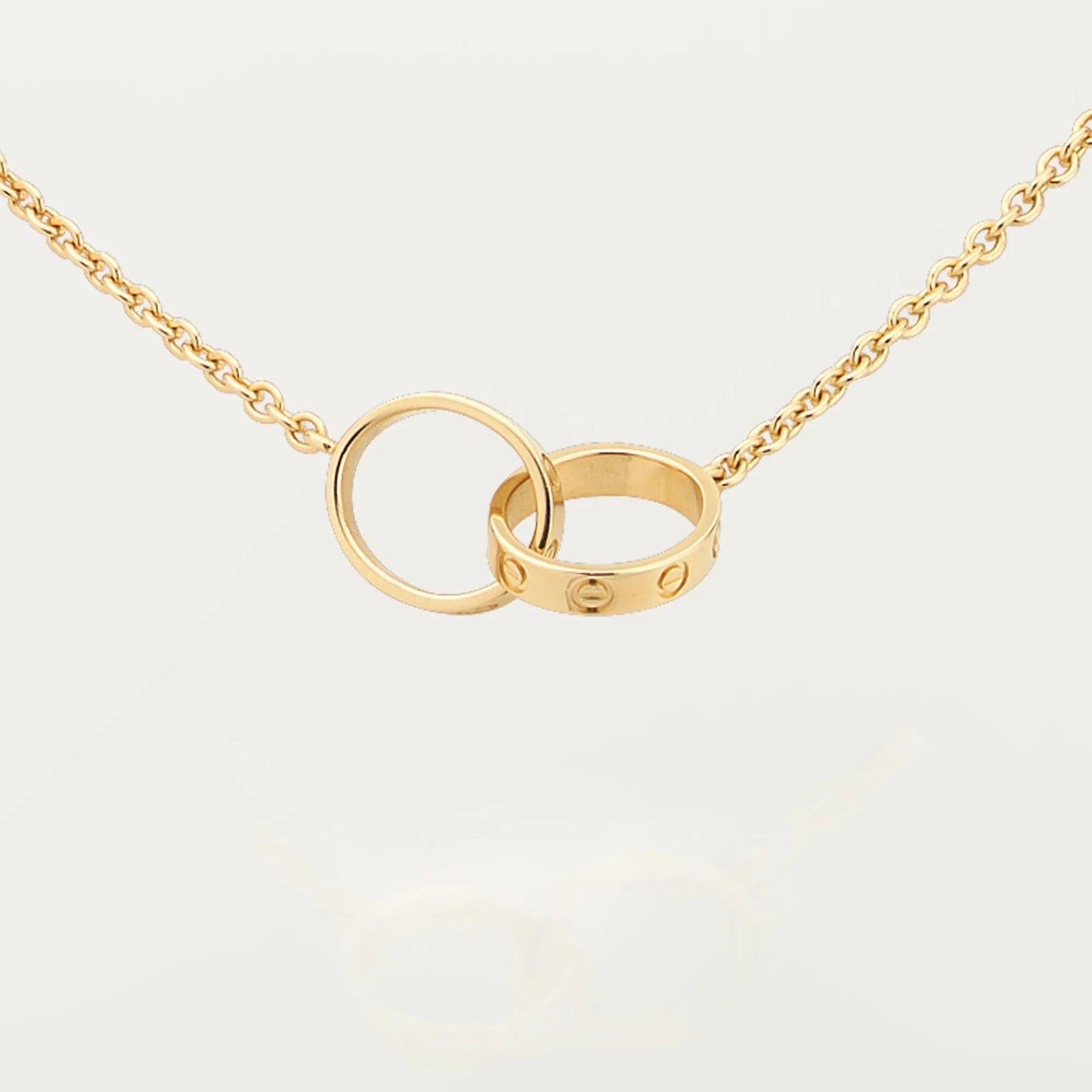 [Blue Tears Jewelry]LOVE DOUBLE RING NECKLACE