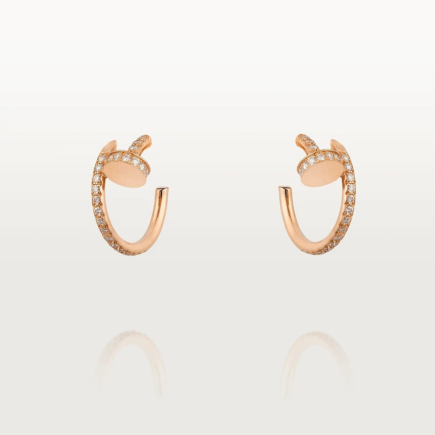 [ブルーティアーズ]JUSTE イヤリング 12.75mm ピンクゴールド ダイヤモンド
