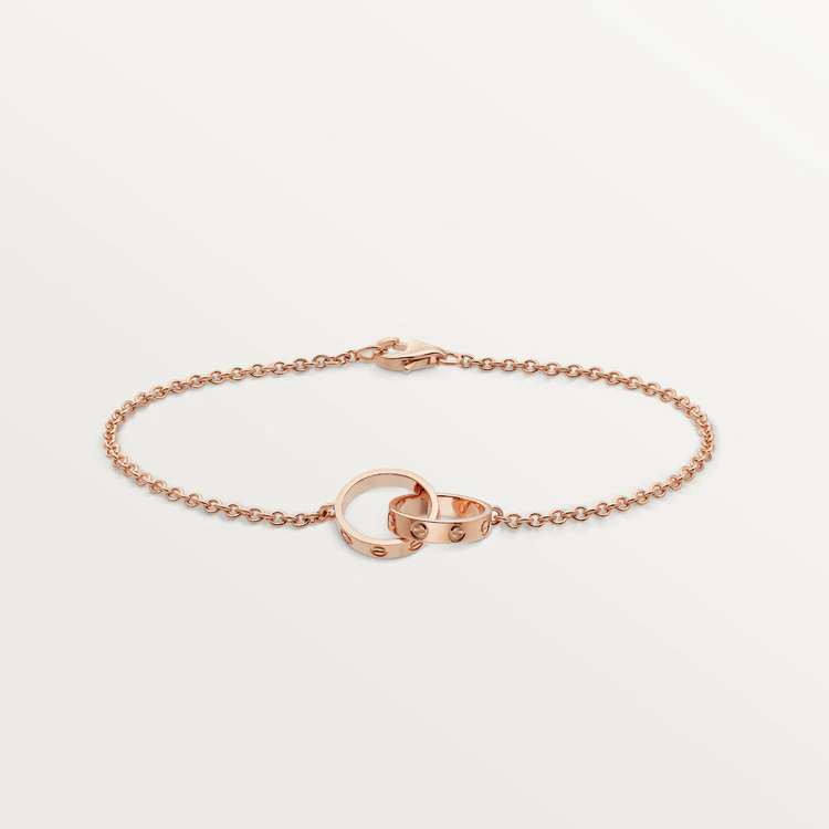 [BLAUE TRÄNEN]LIEBE ARMBAND DOPPELRING