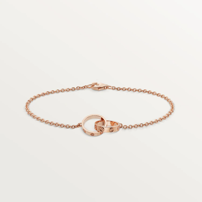 [BLAUE TRÄNEN]LIEBE ARMBAND DOPPELRING