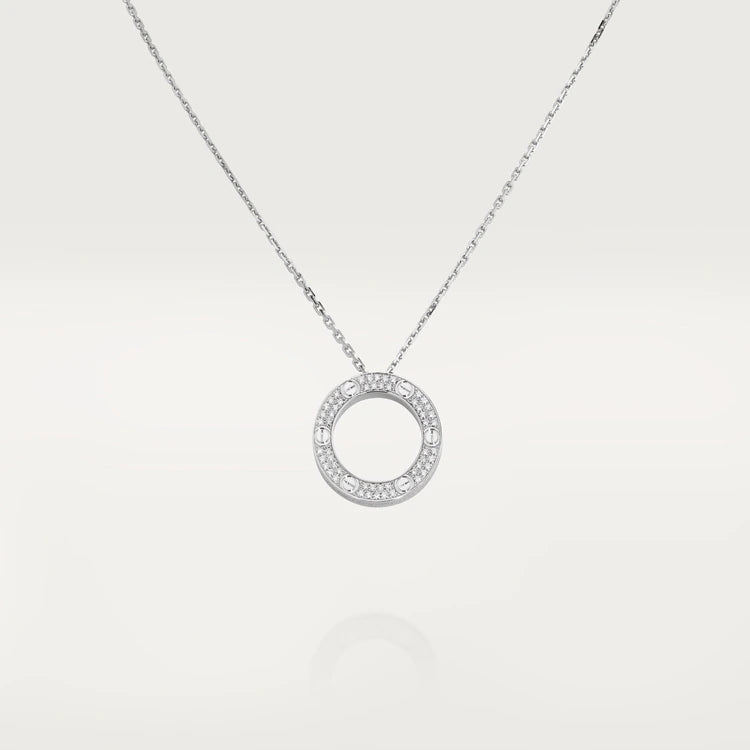 [BLAUE TRÄNEN]LIEBE HALSKETTE VERSTELLBAR SILBER