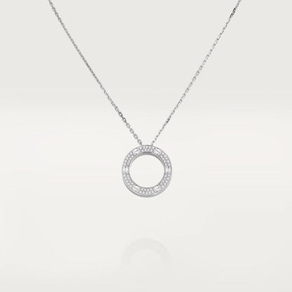 [BLAUE TRÄNEN]LIEBE HALSKETTE VERSTELLBAR SILBER