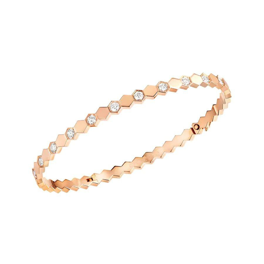 [BLAUE TRÄNEN] BEE LOVE ROSÉGOLD DIAMANTARMBAND 