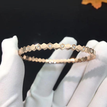 [BLAUE TRÄNEN] BEE LOVE ROSÉGOLD DIAMANTARMBAND 