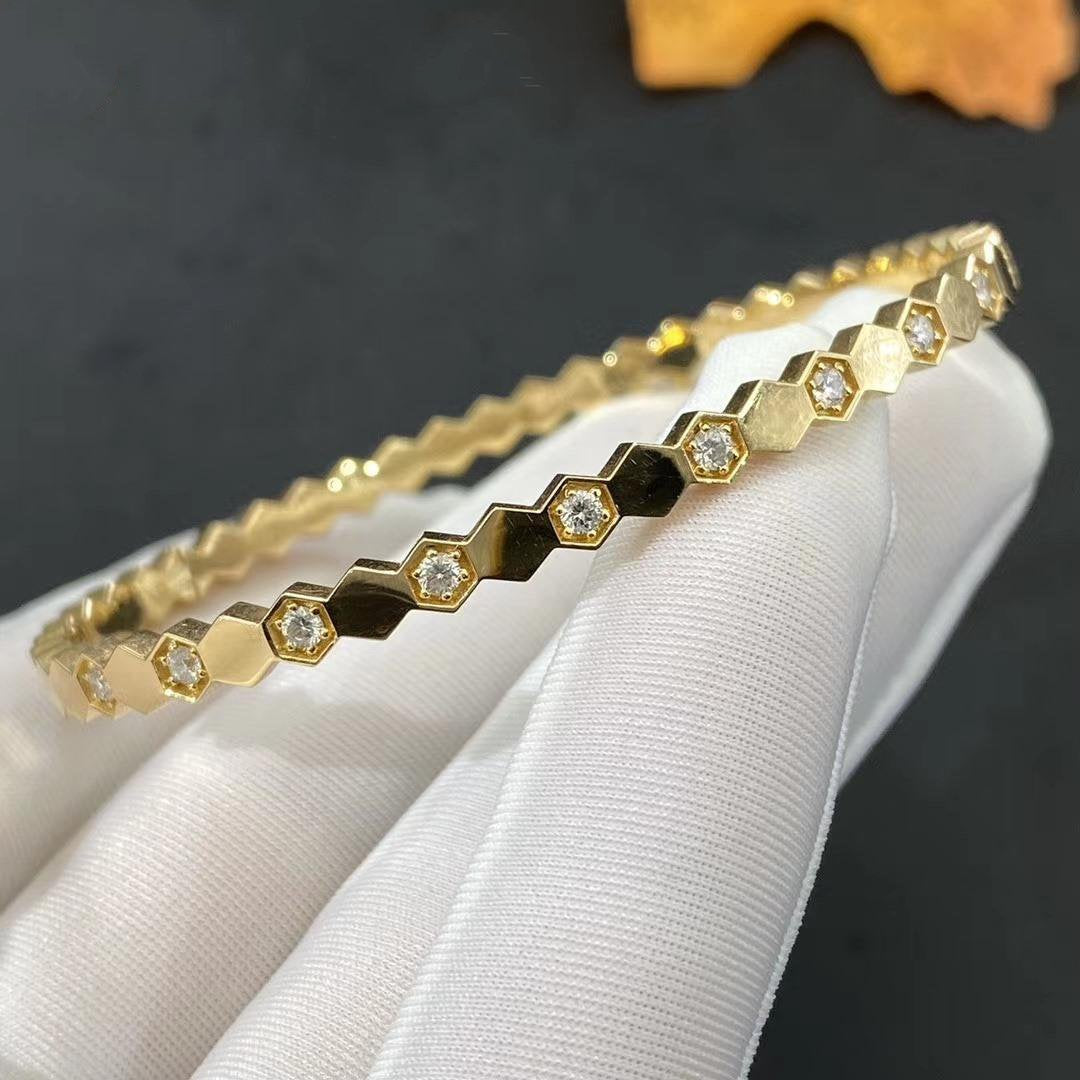 [BLAUE TRÄNEN] BIENENLIEBE GOLD DIAMANT ARMBAND 