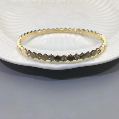 [BLAUE TRÄNEN] BIENENLIEBE GOLD DIAMANT ARMBAND 