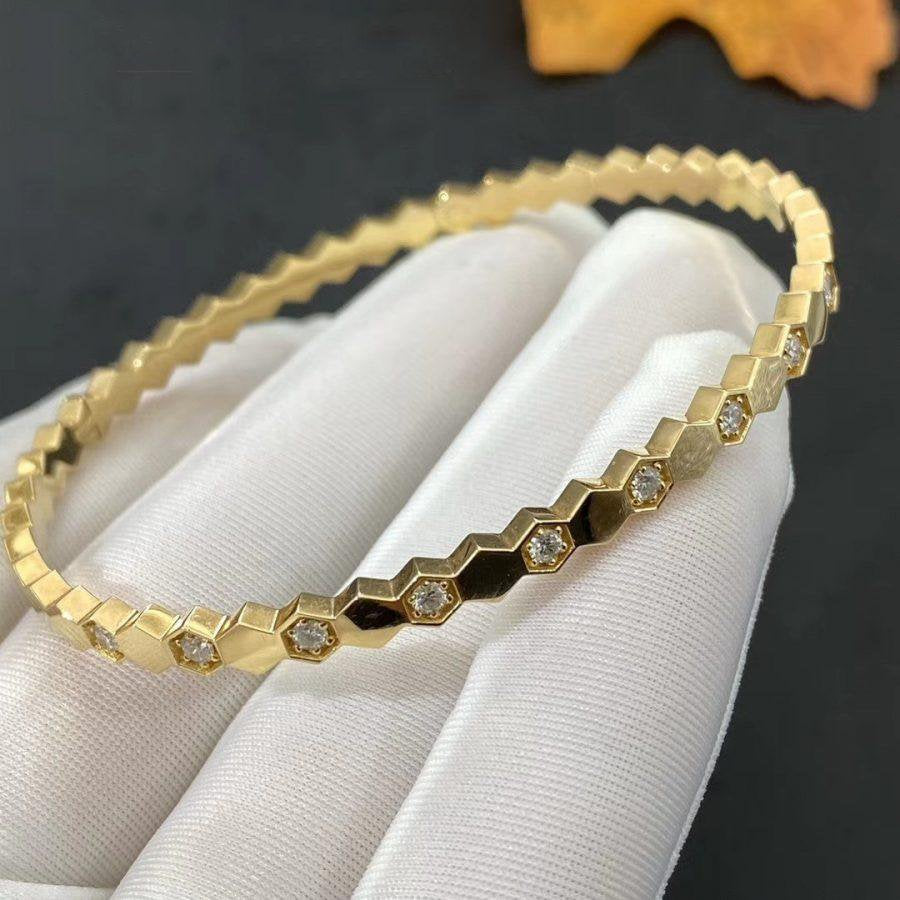 [BLAUE TRÄNEN] BIENENLIEBE GOLD DIAMANT ARMBAND 