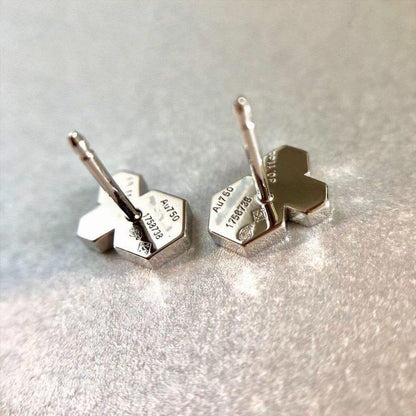[BLAUE TRÄNEN] BEE LOVE SILBERNE DIAMANT-OHRRINGE