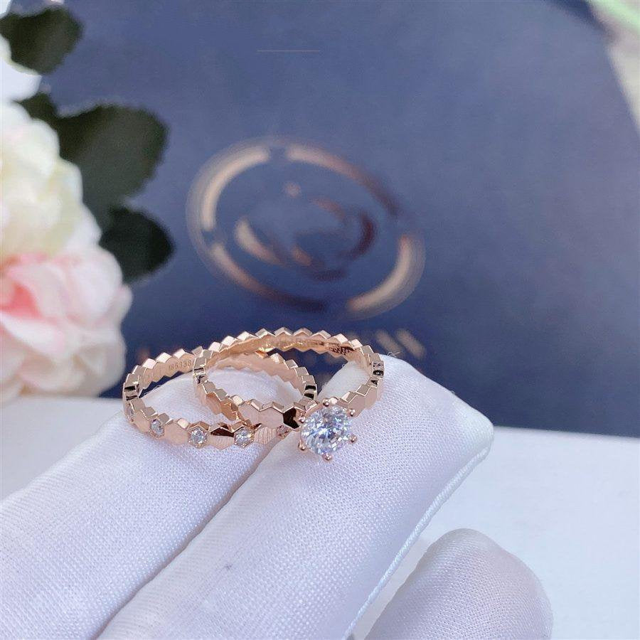 [BLAUE TRÄNEN] BIENENLIEBE RING ROTGOLD 1 DIAMANT