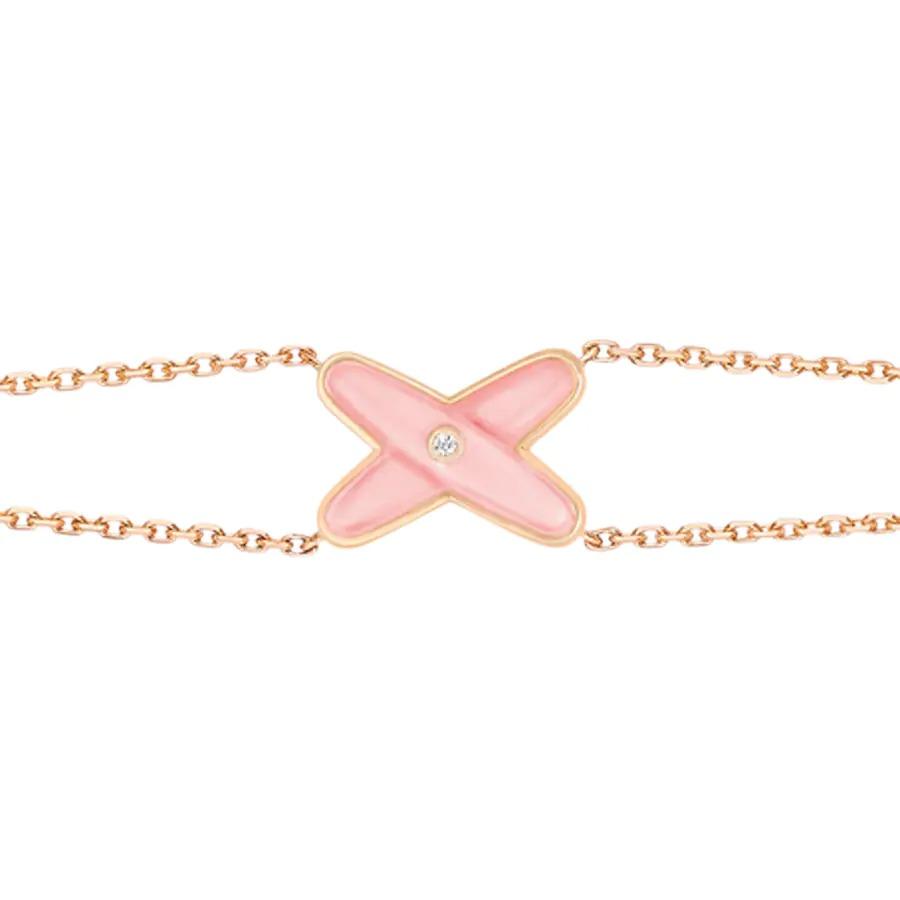 [BLAUE TRÄNEN]JEUX ARMBAND ROSA MOP ROSA GOLD 1 DIAMANT