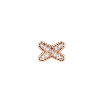 [BLAUE TRÄNEN]JEUX DE ROSÉGOLD DIAMANT OHRRINGE