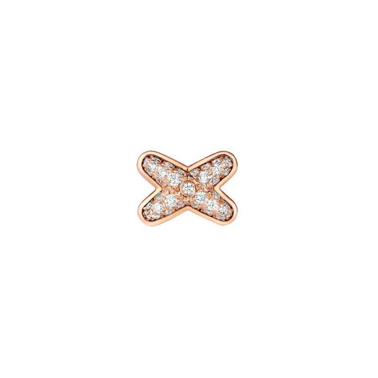 [BLAUE TRÄNEN]JEUX DE ROSÉGOLD DIAMANT OHRRINGE