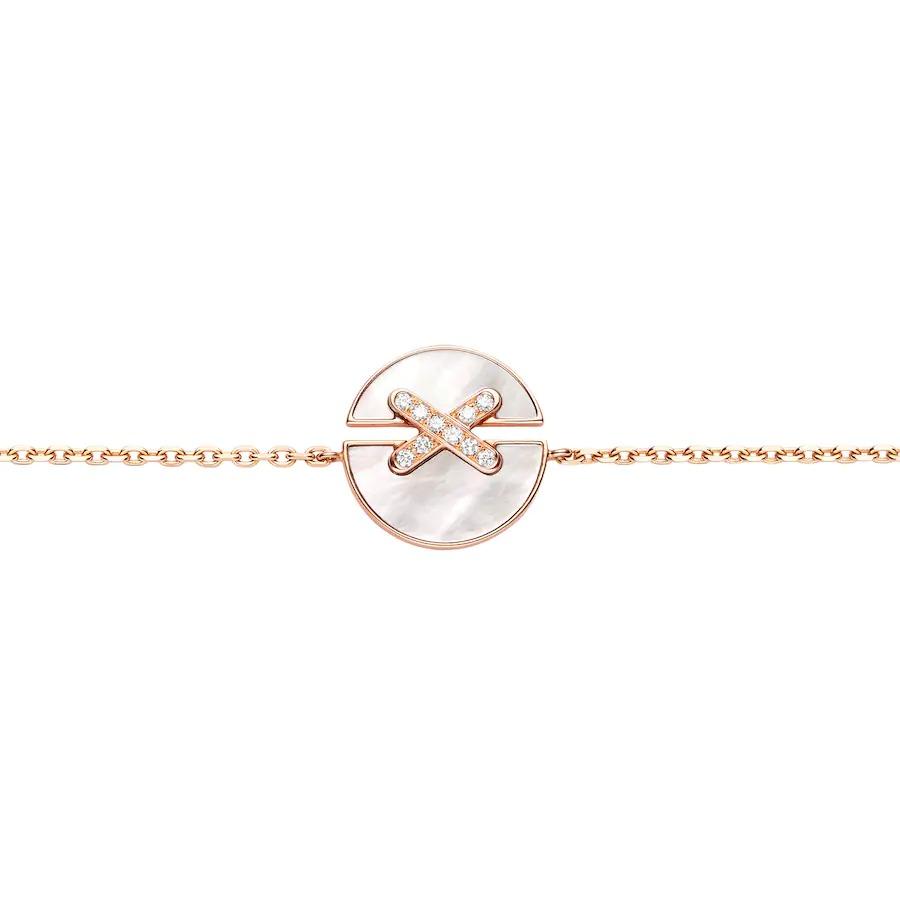 [BLAUE TRÄNEN]JEUX DE ARMBAND MOP ROSA GOLD DIAMANTEN