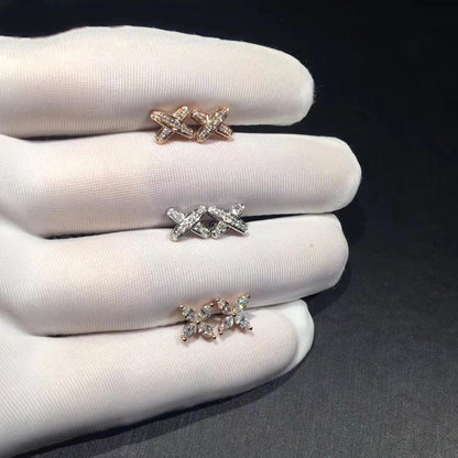 [BLAUE TRÄNEN]JEUX DE DIAMOND OHRRINGE