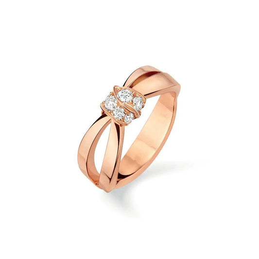 [BLAUE TRÄNEN]LIENS RING ROTGOLD DIAMANT
