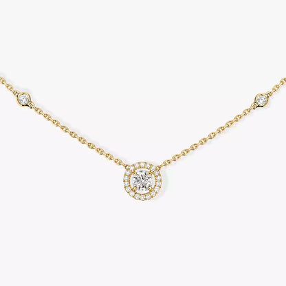 [Blue Tears Jewelry]Diamond Necklace 0,20ct Brilliant Shape Joy